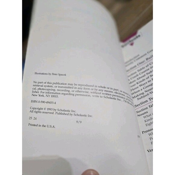 Scholastic Guides Checking Your Grammar by Marvin Terban Paperback Educational - Picture 7 of 7